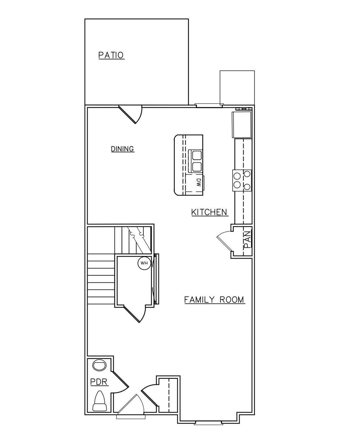 Celina first-floor plan from Dream Finders Homes