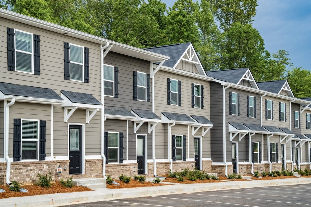 Exterior view of The Hamlet townhomes