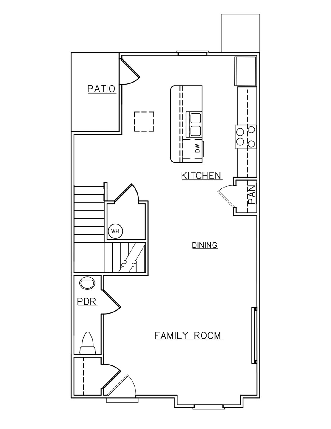 Magnolia first-floor plan from Dream Finders Homes